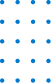 A pattern of evenly spaced blue dots arranged in horizontal and vertical rows on a white background.