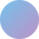 A circle with a smooth gradient, blending from light blue on the left to light purple on the right, set against a light gray background.