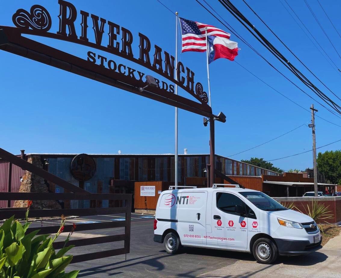 NTI Just Cabling van at River Ranch Stockyards Fort Worth TX