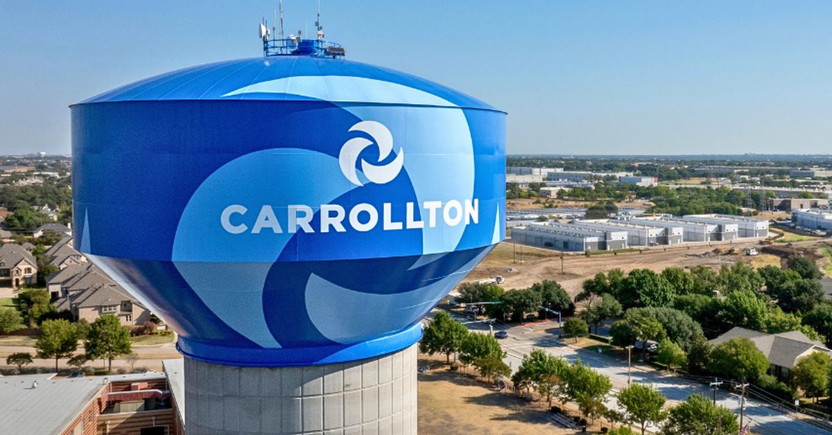 Carrollton TX water tower – network cabling Carrollton services by Just Cabling