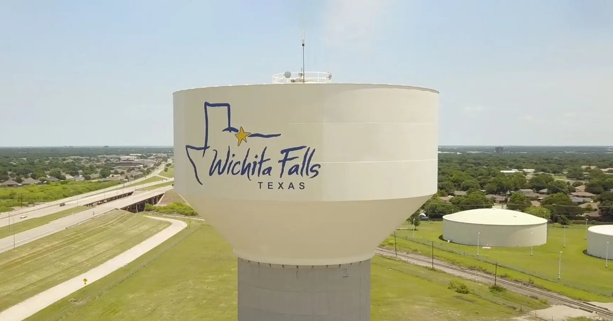 Wichita Falls TX water tower – network cabling Wichita Falls services by Just Cabling